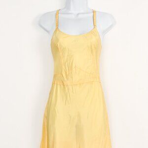 Vintage 40s Yellow Celanese Taffeta THE SNIP-IT SLIP Full Slip Dress - 32
